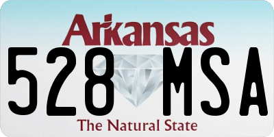 AR license plate 528MSA