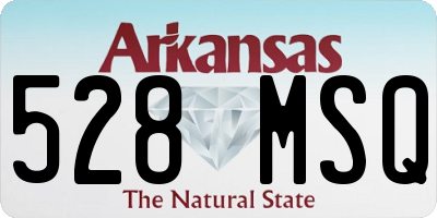 AR license plate 528MSQ
