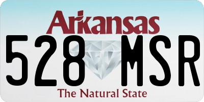 AR license plate 528MSR