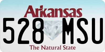 AR license plate 528MSU