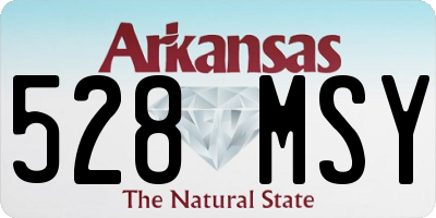 AR license plate 528MSY