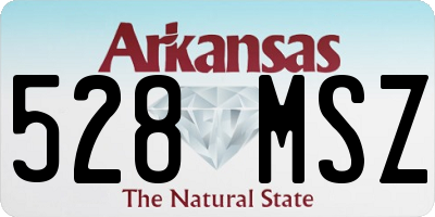 AR license plate 528MSZ