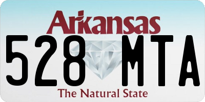 AR license plate 528MTA