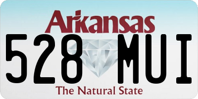 AR license plate 528MUI