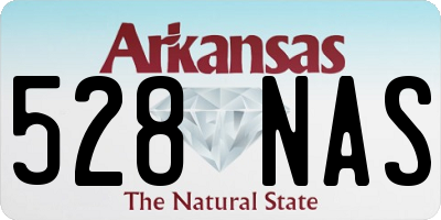 AR license plate 528NAS