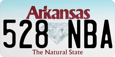 AR license plate 528NBA
