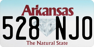 AR license plate 528NJO
