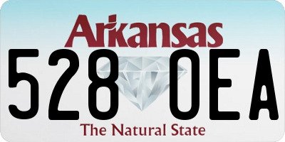 AR license plate 528OEA