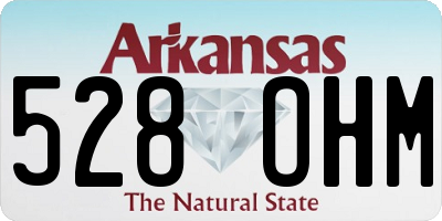 AR license plate 528OHM