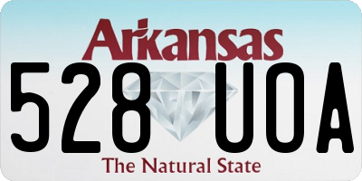 AR license plate 528UOA