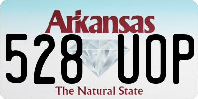 AR license plate 528UOP