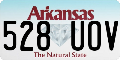 AR license plate 528UOV