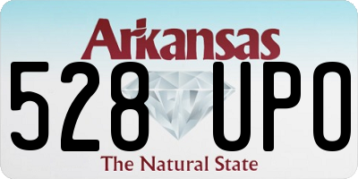 AR license plate 528UPO