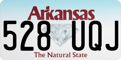AR license plate 528UQJ
