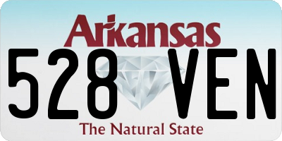 AR license plate 528VEN