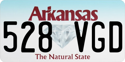 AR license plate 528VGD