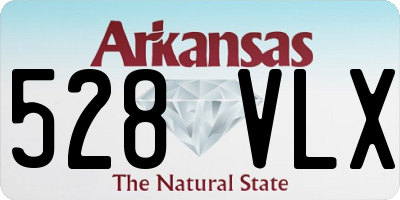 AR license plate 528VLX
