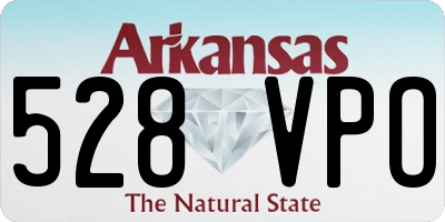 AR license plate 528VPO