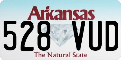 AR license plate 528VUD