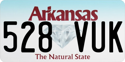 AR license plate 528VUK