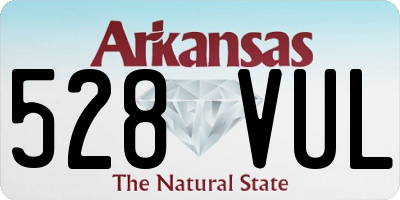 AR license plate 528VUL
