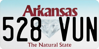AR license plate 528VUN
