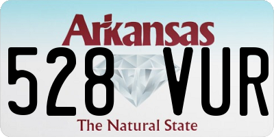AR license plate 528VUR