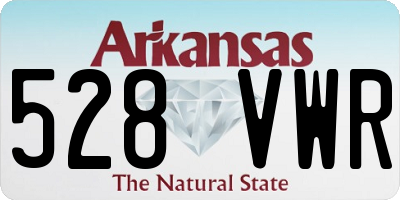 AR license plate 528VWR
