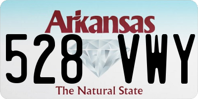 AR license plate 528VWY