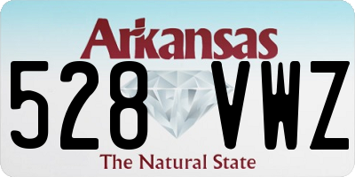 AR license plate 528VWZ