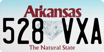 AR license plate 528VXA