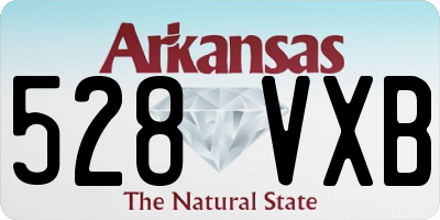 AR license plate 528VXB