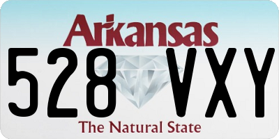 AR license plate 528VXY