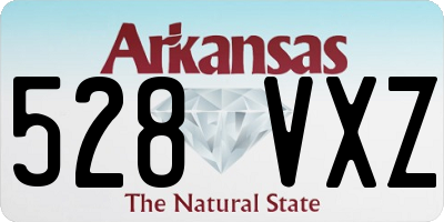 AR license plate 528VXZ