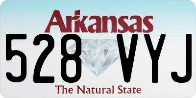 AR license plate 528VYJ