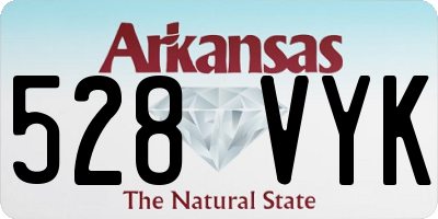 AR license plate 528VYK