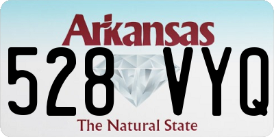 AR license plate 528VYQ