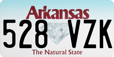 AR license plate 528VZK