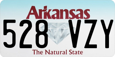 AR license plate 528VZY