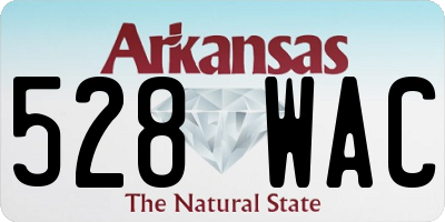 AR license plate 528WAC