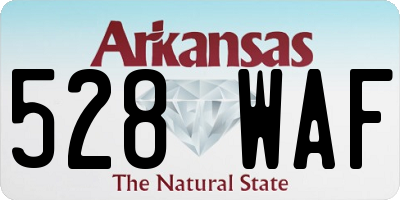AR license plate 528WAF