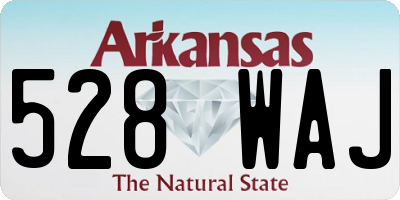 AR license plate 528WAJ