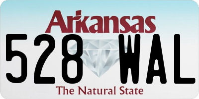 AR license plate 528WAL