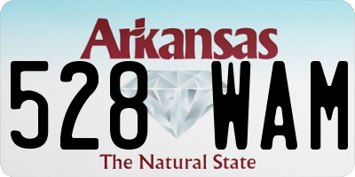 AR license plate 528WAM