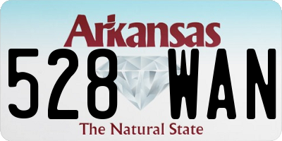 AR license plate 528WAN