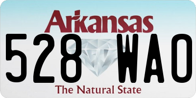 AR license plate 528WAO