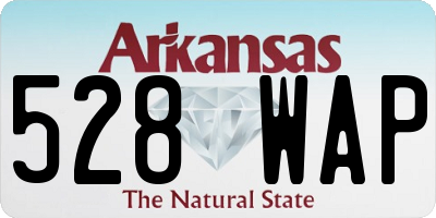 AR license plate 528WAP