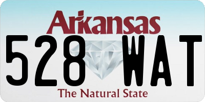 AR license plate 528WAT