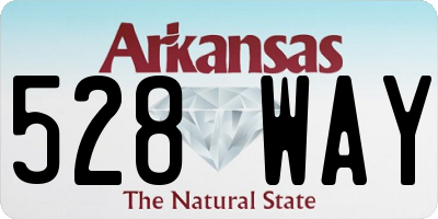 AR license plate 528WAY