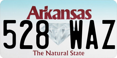 AR license plate 528WAZ